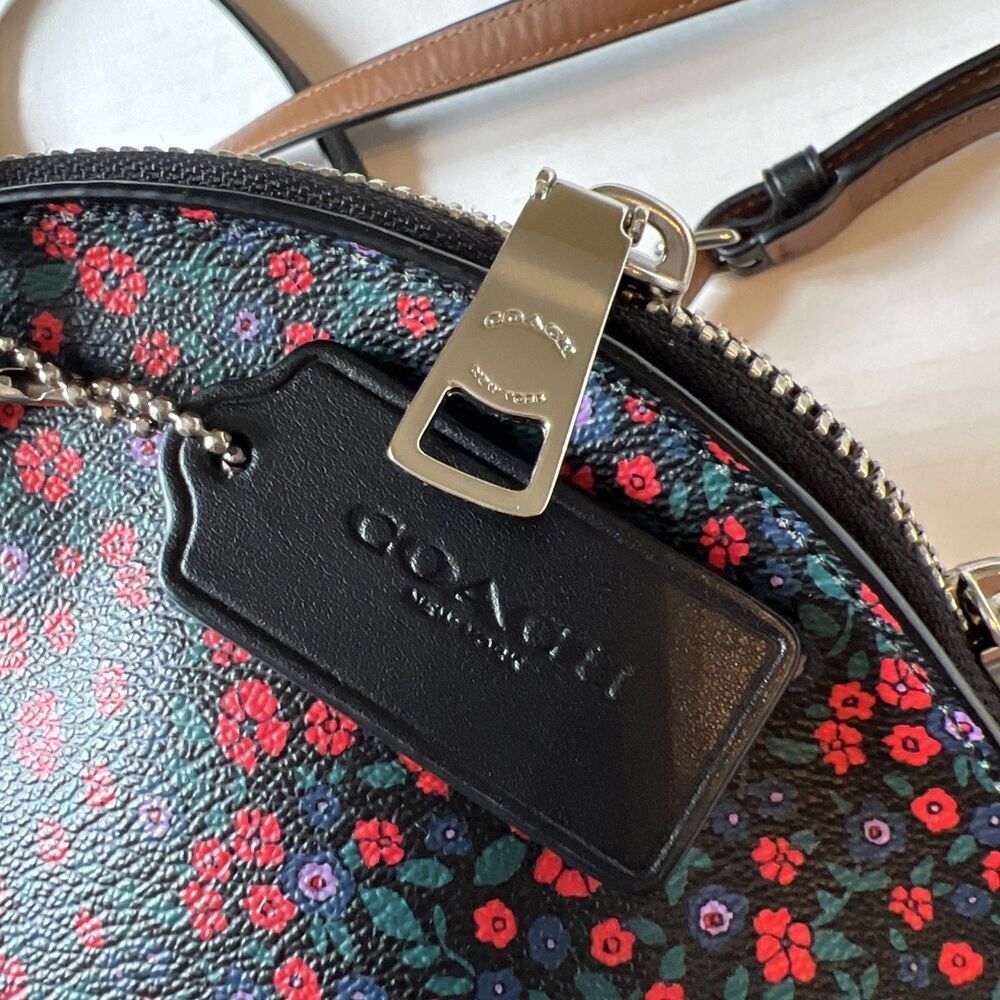 Coach Sierra Black Canvas Handbag Authentic - Picture 5 of 12